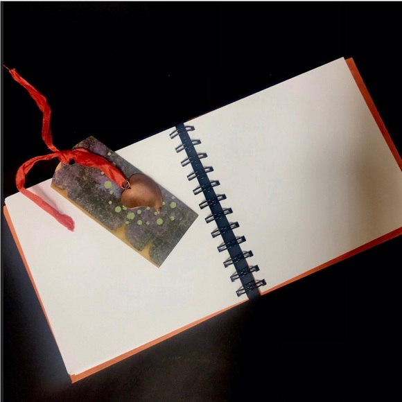 Vtg 90s Renaissance Style Blank Journal, Handmade Tassel/Bookmark, Junk Journal - Picture 3 of 5